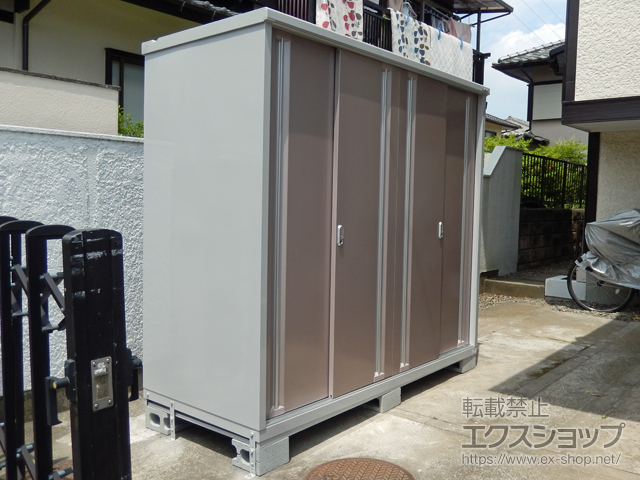 神奈川県横浜市のの物置・屋外倉庫 シンプリー 一般型 2160×905×1903 MJX-219E-P-AR 施工例