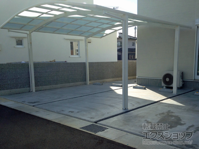 香川県丸亀市ののカーポート レイナツインポートグラン　積雪〜20cm対応 施工例