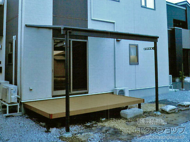 青森県十和田市ののウッドデッキ マージウッドデッキ 施工例