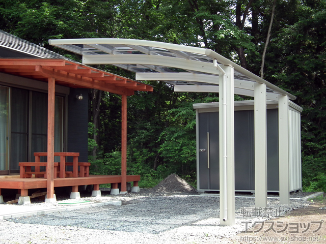 栃木県那須郡那須町ののカーポート レイナポートグラン50 積雪〜50cm対応 施工例