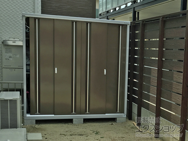 愛知県名古屋市のの物置・屋外倉庫 シンプリー 一般型 1940×905×1903 MJX-199E-TB 施工例