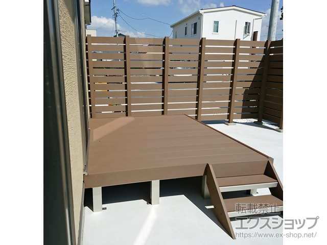 長野県安曇野市ののウッドデッキ マージウッドデッキ 施工例