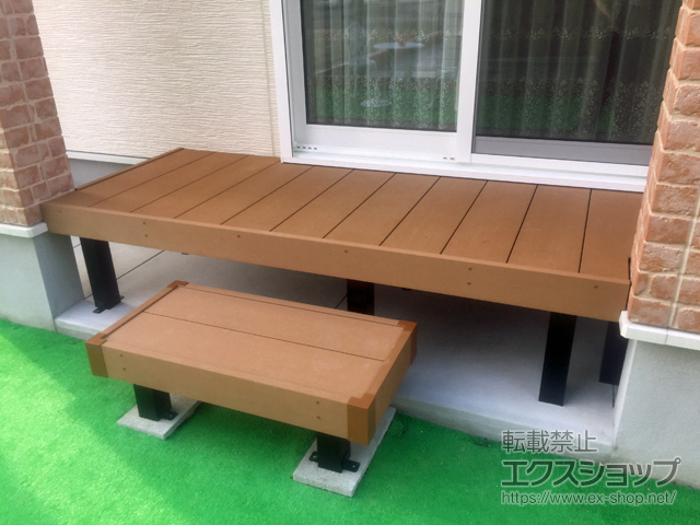 福岡県小郡市ののウッドデッキ マージウッドデッキ 施工例