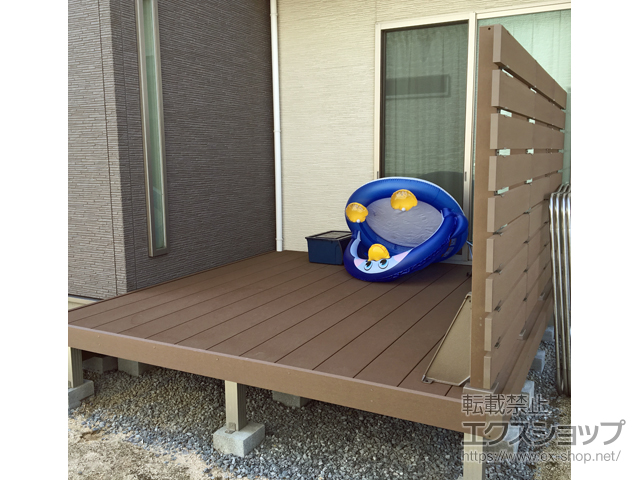 岡山県岡山市ののウッドデッキ リウッドデッキ 200 施工例