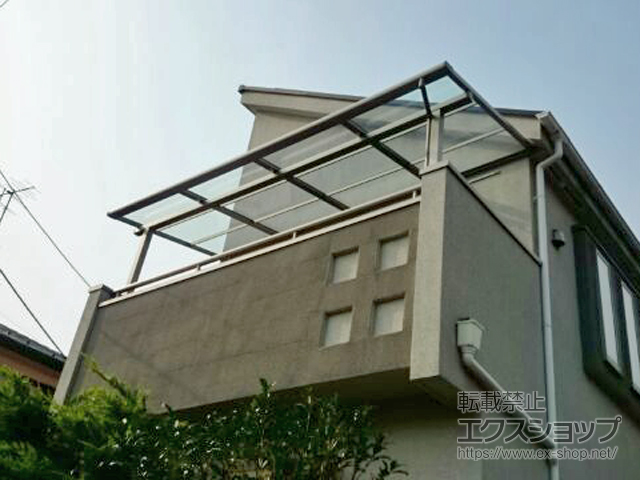 東京都日野市ののバルコニー・ベランダ屋根 スピーネ F型 屋根タイプ 単体 積雪〜20cm対応 施工例