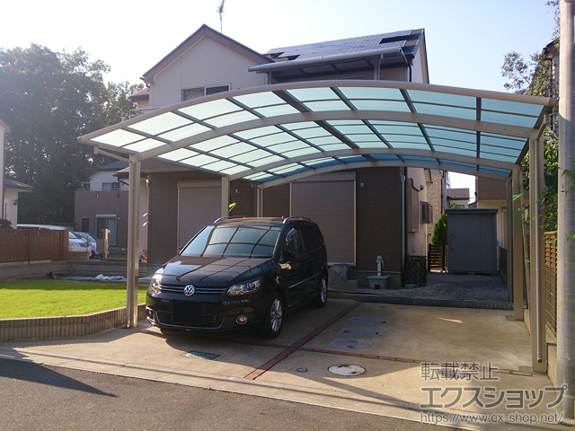 埼玉県川越市ののカーポート レイナツインポートグラン 延長　積雪〜20cm対応 施工例