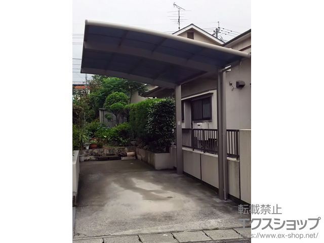 鹿児島県鹿児島市ののカーポート ネスカR (ラウンドスタイル) 積雪〜20cm対応 施工例