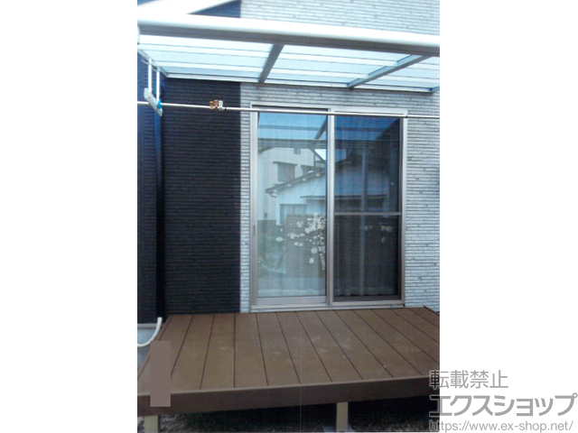 宮城県仙台市ののテラス屋根 スピーネ F型 テラスタイプ 単体 積雪〜20cm対応 施工例