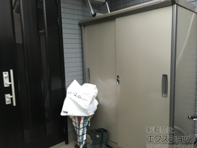 東京都小金井市のの物置・屋外倉庫 ナイソーシスター 一般型 1500×700×1920 KMX-157E 施工例