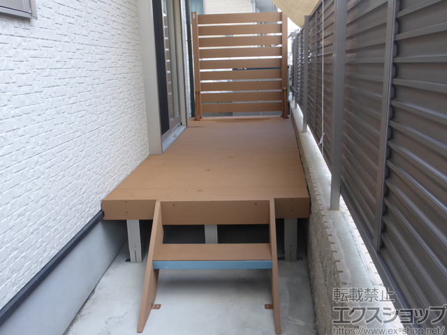 京都府京都市ののウッドデッキ リウッドデッキ 200 施工例