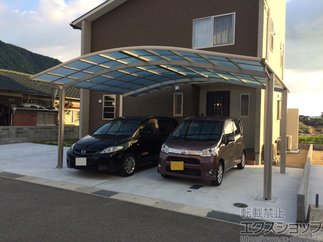 山口県防府市ののカーポート レイナツインポートグラン　積雪〜20cm対応 施工例