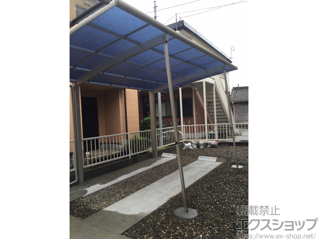 大分県津久見市ののカーポート プレシオスポート 積雪〜20cm対応 施工例