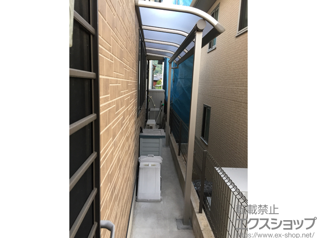 広島県広島市ののテラス屋根 プレシオステラス R型 テラスタイプ 単体 積雪〜20cm対応 施工例