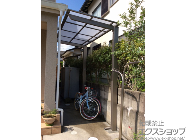 広島県広島市ののサイクルポート・駐輪場 ネスカFミニ (フラットスタイル) 積雪〜20cm対応 施工例