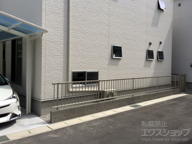 愛知県豊橋市ののフェンス・柵 ミエッタフェンス 防犯たて格子タイプ 施工例