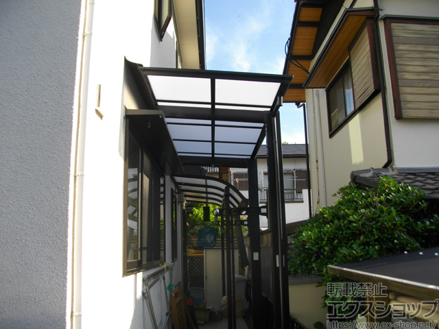 静岡県田方郡函南町ののテラス屋根 フーゴF 独立テラスタイプ 単体 積雪〜20cm対応 施工例