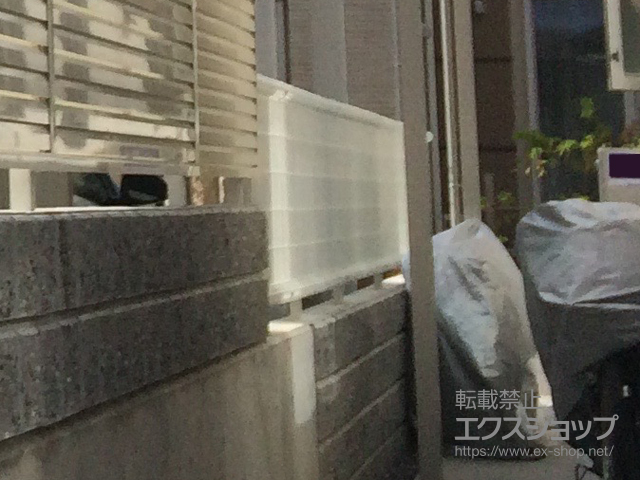 奈良県奈良市ののフェンス・柵 ハイグリッドフェンスN8型 フリーポールタイプ 施工例