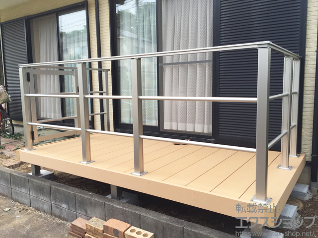 千葉県鎌ケ谷市ののウッドデッキ リウッドデッキ 200 施工例