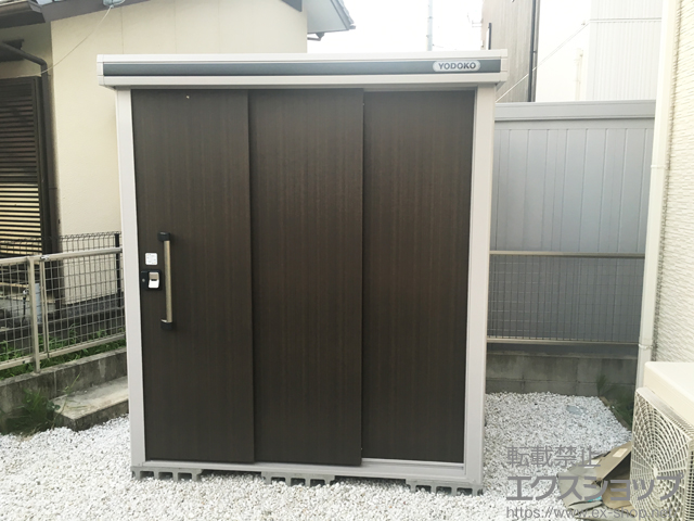 熊本県熊本県熊本市のの物置・屋外倉庫 エルモ 一般型 1870×1520×2120 LMD-1815-DW 施工例
