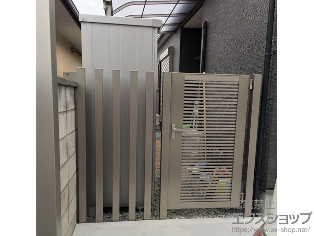 大阪府堺市のの物置・屋外倉庫 エスモ 一般型 （ESD-1607AGL） 施工例