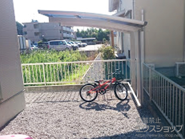 静岡県掛川市ののサイクルポート・駐輪場 レイナポートグランミニ 積雪〜20cm対応 施工例