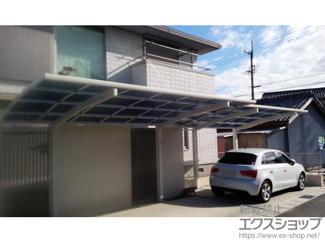 三重県員弁郡東員町ののカーポート レイナポートグラン　積雪〜20cm対応 施工例