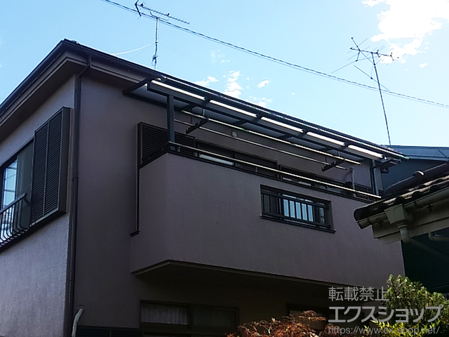 東京都立川市ののバルコニー・ベランダ屋根 スピーネ R型 屋根タイプ 単体 積雪〜20cm対応 施工例