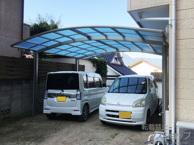 愛媛県伊予郡砥部町ののカーポート レイナツインポートグラン　積雪〜20cm対応 施工例