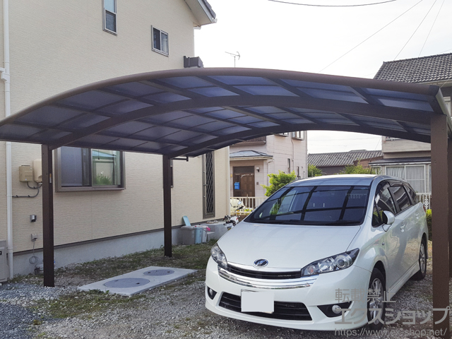 静岡県菊川市ののカーポート レイナツインポートグラン　積雪〜20cm対応 施工例
