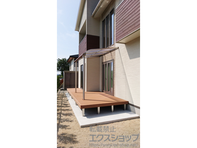 島根県大田市ののウッドデッキ マージウッドデッキ 施工例