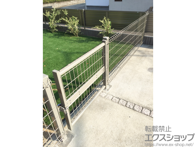 大分県大分市ののフェンス・柵 ハイグリッドフェンスN8型 フリーポールタイプ 施工例