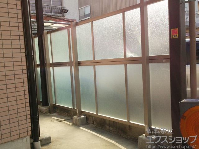 愛知県名古屋市ののフェンス・柵 ライシスフェンスP型 多段柱 施工例