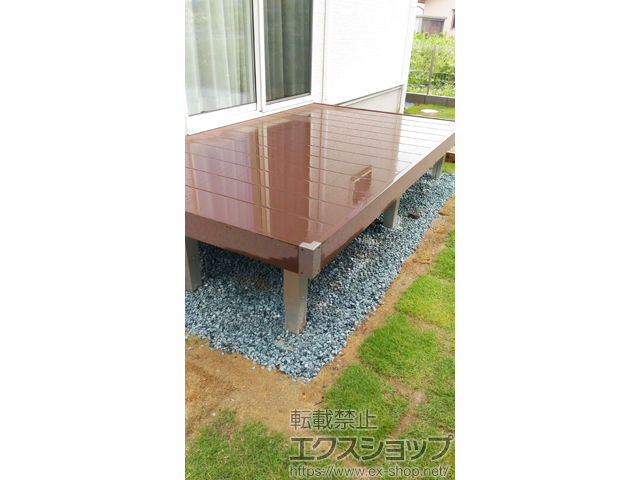 宮城県名取市ののウッドデッキ マージウッドデッキ 施工例