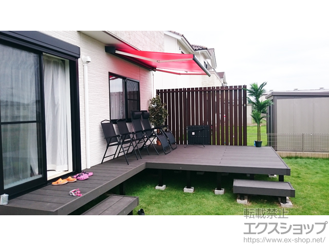 群馬県佐波郡玉村町ののウッドデッキ リウッドデッキ 200 施工例