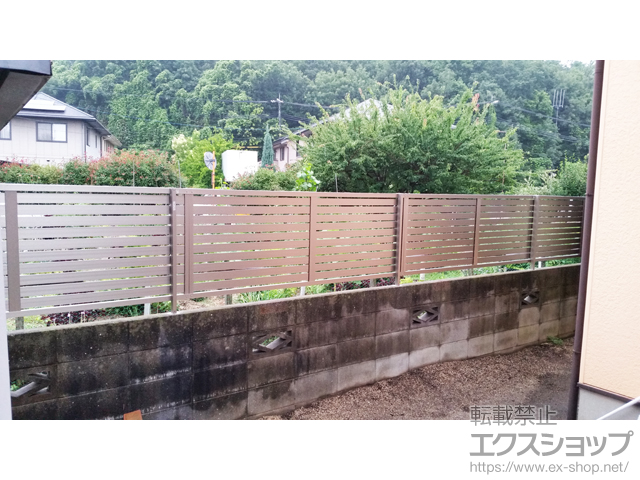 岡山県倉敷市ののフェンス・柵 プレスタフェンス7Y型 フリーポールタイプ　 施工例