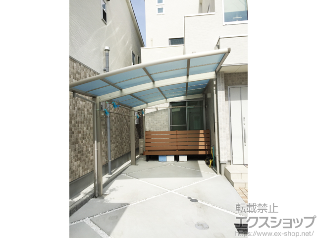 大阪府東大阪市ののカーポート レイナポートグラン 積雪〜20cm対応 施工例