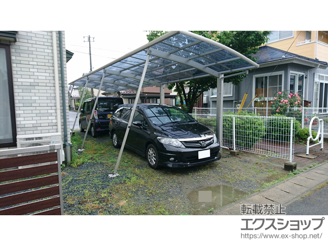 岩手県滝沢市ののカーポート レイナポートグラン 縦連棟　積雪〜20cm対応 施工例