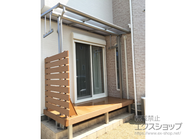 福岡県福岡市ののテラス屋根 プレシオステラス F型 テラスタイプ 単体 積雪〜20cm対応 施工例