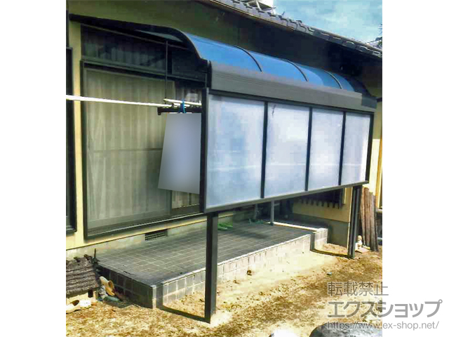 奈良県生駒市のLIXIL リクシル（トステム）のテラス屋根 パワーアルファ RB型 テラスタイプ 単体 積雪〜30cm対応 施工例