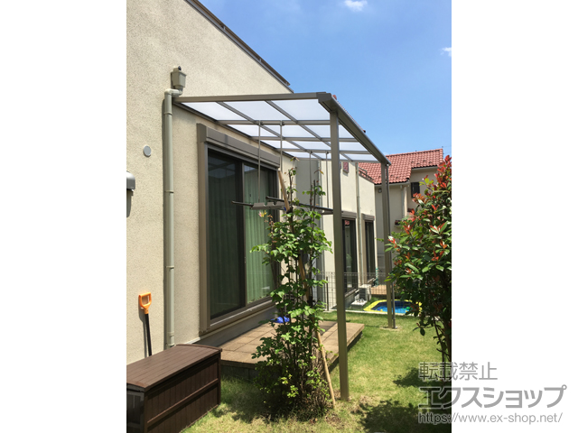 東京都稲城市ののテラス屋根 スピーネ F型 テラスタイプ 単体 積雪〜20cm対応 施工例