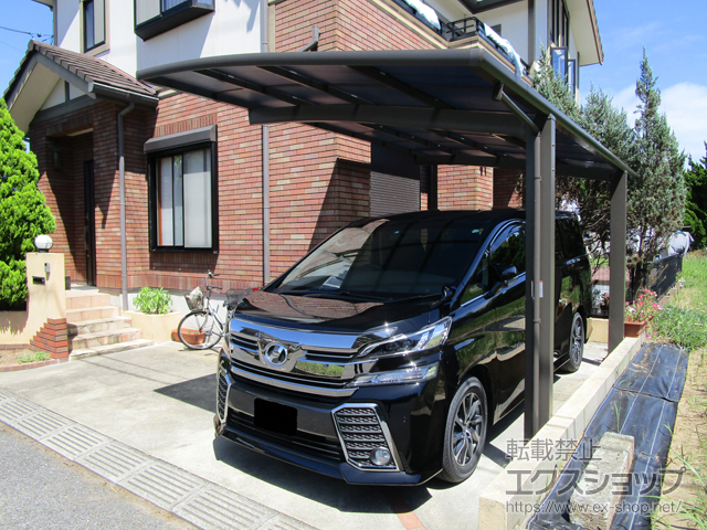 千葉県長生郡白子町ののカーポート ネスカR (ラウンドスタイル) 積雪〜20cm対応 施工例