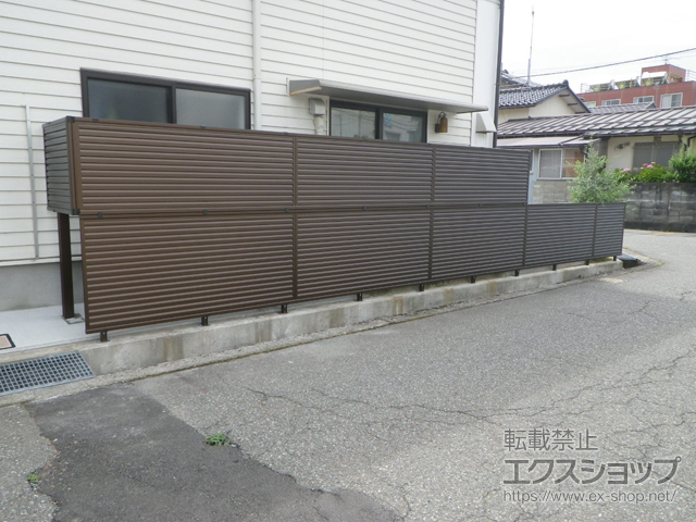 石川県金沢市ののフェンス・柵 レスティナフェンス5型 自由柱 施工例