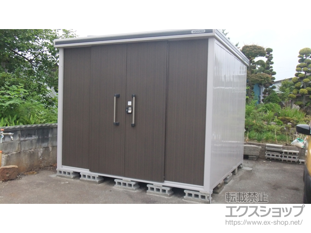 山形県西村山郡朝日町のの物置・屋外倉庫 エルモ 積雪型 2920×2920×2356 LMDS-2929H-DW 施工例