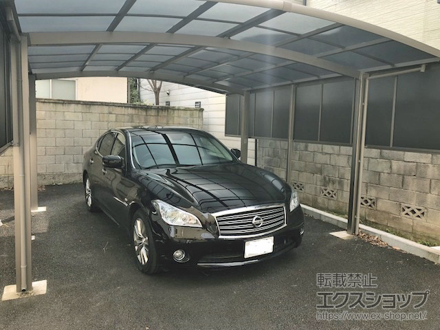 東京都台東区ののカーポート ネスカR (ラウンドスタイル) ワイド 積雪〜20cm対応 施工例