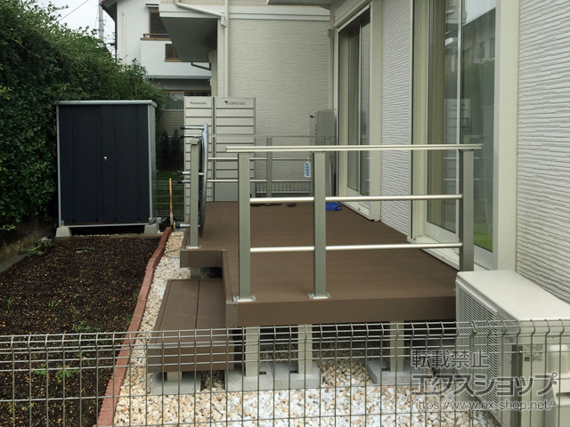 東京都小金井市ののウッドデッキ リウッドデッキ 200 施工例