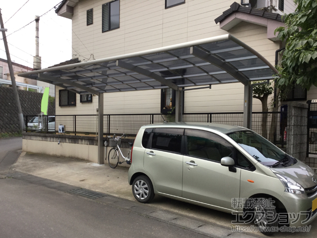 茨城県土浦市ののカーポート レイナポートグラン 延長　積雪〜20cm対応 施工例