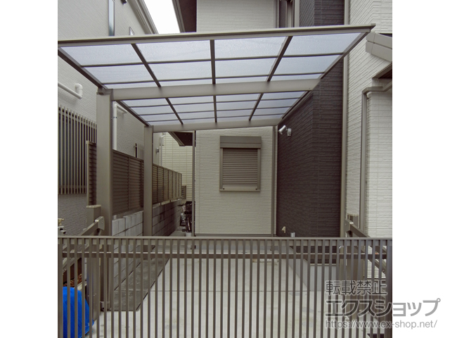 東京都練馬区ののカーポート フーゴF (フラットスタイル) 積雪〜20cm対応 施工例