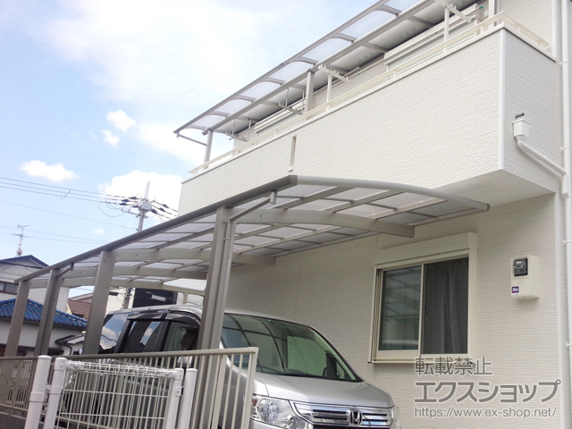 大阪府松原市ののカーポート レイナポートグラン 縦連棟　積雪〜20cm対応 施工例
