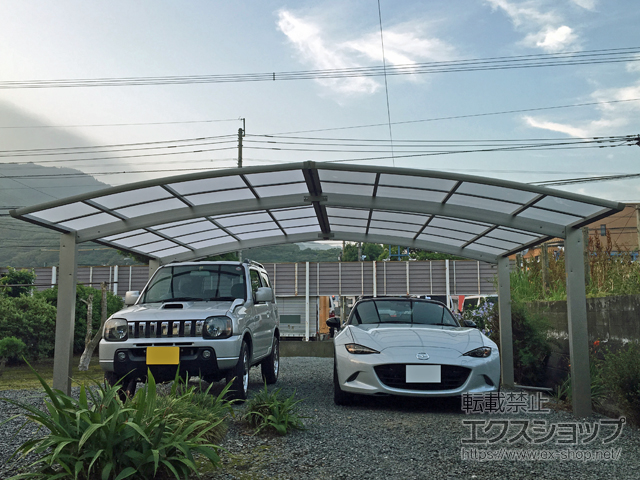 福岡県北九州市ののカーポート プレシオスポート 積雪〜20cm対応 施工例
