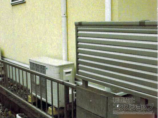 静岡県周智郡森町ののフェンス・柵 ミエーネフェンス 目隠しルーバータイプ 自由柱施工 施工例